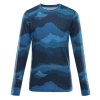 triko dětské dlouhé ALPINE PRO ECCO 2 z organické bavlny modré (Varianta 104-110)