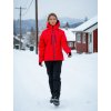bunda dámská ALPINE PRO REASA 2 lyžařská s membránou PTX SNOW oranžovo/červená (Varianta XS)