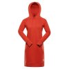 šaty dámské ALPINE PRO OLEBA mikinové oranžovo/červené (Varianta M)