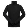 mikina pánská ALPINE PRO QUERT 2 na zip PROSTRETCH černá (Varianta XL)