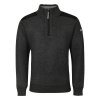 svetr pánský Progress LOFOTEN s krátkým zipem černý melír (Varianta L)