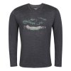 triko pánské dlouhé Progress LOKI AURORA merino šedý melír (Varianta L)