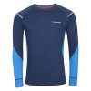 triko pánské dlouhé Progress MW NDR 170 merino modré (Varianta S)