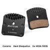 Keramické brzdové destičky s chladičem BUCKLOS pro Shimano H03S, H03C, D02S, BRM640 2