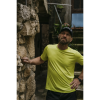 dres FORCE MTB MOUNT krátký rukáv, limetkový (velikost 3XL)