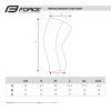 návleky na kolena FORCE TERM, černé (velikost L)