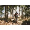 dres FORCE MTB ANGLE kr. rukáv, modro-červený (velikost S)
