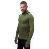 triko dlouhé pánské SENSOR MERINO DOUBLE FACE s kapucou safari (Varianta S)