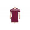 triko krátké dámské SENSOR MERINO IMPRESS lilla/pattern (Varianta M)