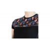 triko krátké dámské SENSOR MERINO IMPRESS černá/floral (Varianta S)