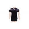 triko krátké dámské SENSOR MERINO IMPRESS černá/floral (Varianta S)
