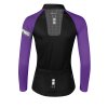 dres F SQUARE LADY dl. rukáv, černo-fialový (velikost S)