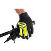 rukavice FORCE MTB POWER, černo-fluo (velikost M)