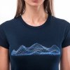 triko krátké dámské SENSOR MERINO MOUNTAINS deep blue (Varianta L)
