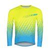 dres FORCE MTB ANGLE dlouhý rukáv, fluo-modrý (velikost S)