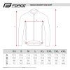 dres FORCE MTB ANGLE dlouhý rukáv, fluo-modrý (velikost M)