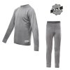 komplet juniorský SENSOR MERINO ACTIVE SET šedý (Varianta 140)