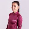 triko dlouhé dámské Progress NSTZ merino rolák vínový melír (Varianta L)
