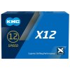 řetěz KMC X12 černý 126čl. BOX