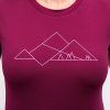 triko krátké dámské SENSOR COOLMAX TECH GEO MOUNTAINS lilla (Varianta M)