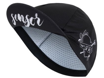 Cyklistická čepice Sensor Tattoo - Černá