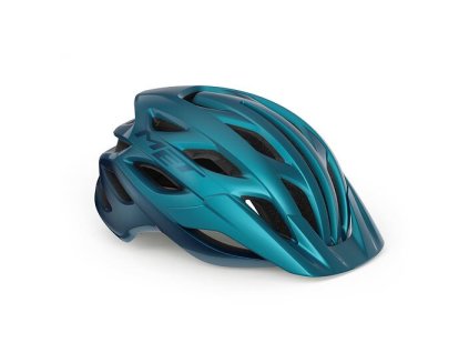 MTB přilba MET VELENO MIPS - teal modrá metalická