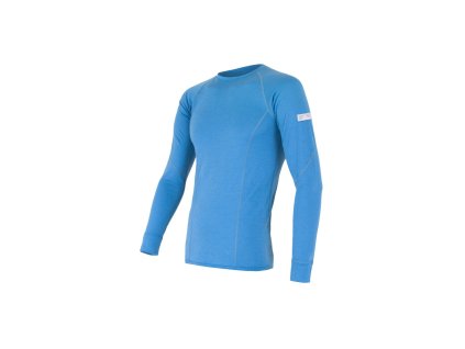 Pánské funkční triko Sensor Merino Active dl.rukáv - modrá