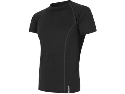 Pánské funkční triko Sensor Merino Active kr.rukáv - Černá
