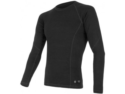 Pánské funkční triko Sensor Merino DF dl.rukáv - Černá