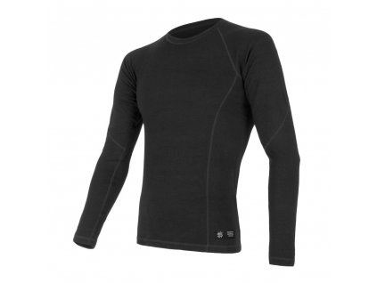 Pánské funkční triko Sensor Merino DF dl.rukáv - černá