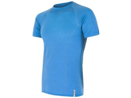 Pánské funkční triko Sensor Merino Active kr.rukáv - Modrá