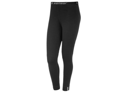 Dámské funkční podvlékací kalhoty Sensor Merino Active - Černá