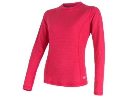 Dámské funční triko Sensor Merino DF dl.rukáv - Magenta