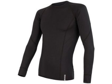 Pánské funkční triko Sensor Coolmax Tech dl.rukáv - Černá