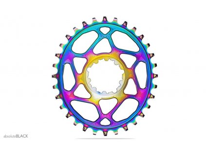 Převodník ABSOLUTEBLACK OVAL SRAM OVAL 32T rainbow 3mm offset (BOOST)