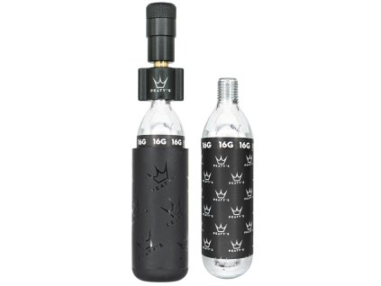 Pumpa na bombičky Peaty's holeshot Co2 tyre inflator road&gravel (16g) - Black