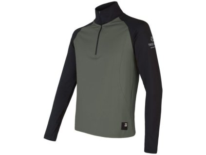 Pánská funkční mikina Sensor Coolmax Thermo - Olive green/černá