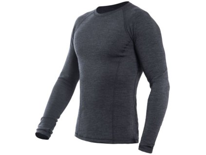 Pánské funkční triko Sensor Merino Bold dl.rukáv - Anthracite gray