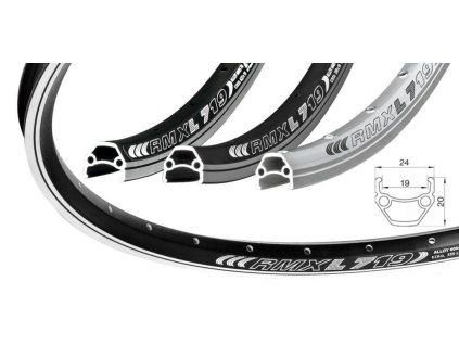 Ráfek REMERX DRAGON 719 V-BRAKE 559X19 bez nýtu 36d - černý