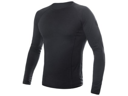 Pánské funkční triko Sensor Merino Air dl.rukáv - Černá
