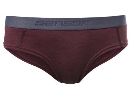 Dámské funkční kalhotky Sensor Merino Air - Port red