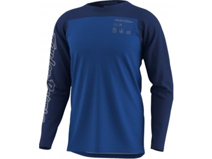 Pánský cyklistický dres Troy Lee Designs Skyline Chill - Mono true blue