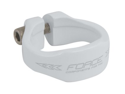 Objímka sedlovky FORCE na imbus 31,8mm Al, bílá
