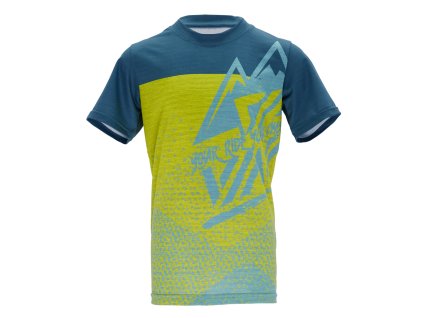 Dětský cyklistický dres Silvini Denni - blue-neon