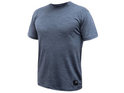 Pánské funkční triko Sensor Merino Lite kr.rukáv - Mottled blue
