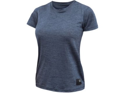 Dámské funkční triko Sensor Merino Lite Traveller kr.rukáv - Mottled blue