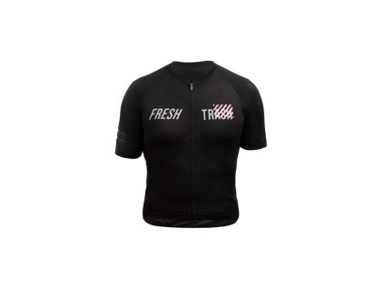 Pánský cyklistický dres Fresh Trash Lite merino EVO - True black