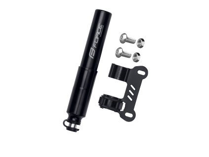 Pumpa FORCE HOSE AL,15,5cm UNI s hadičkou - černá