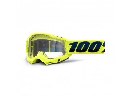 Brýle 100% ACCURI 2 Goggle Yellow - Clear Lens