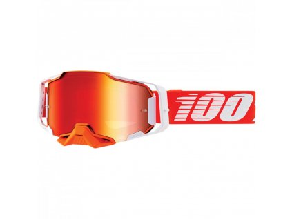 Brýle 100% ARMEGA Goggle Regal - Mirror Red Lens